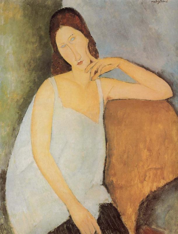 Amedeo Modigliani Portrait of Jeanne Hebuterne oil painting image